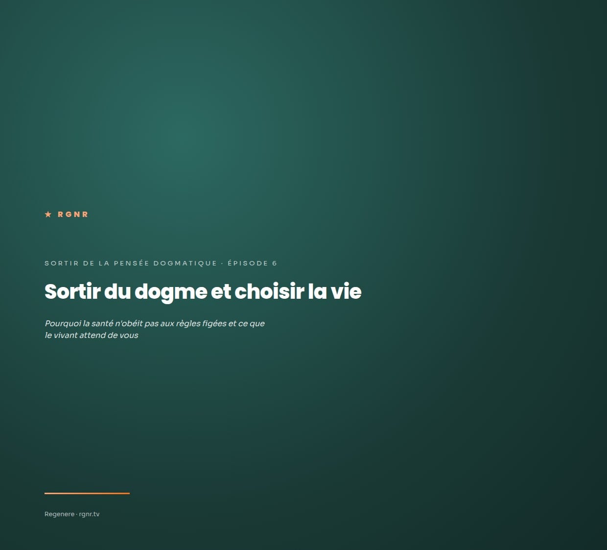 Sortir du dogme et choisir la vie — PDF